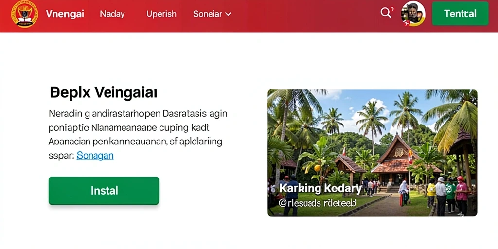 Tampilan awal yang menarik dan mudah dinavigasi.