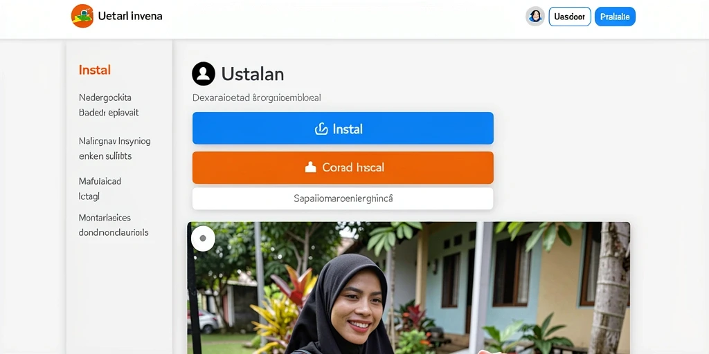 Tangkapan layar pertama menunjukkan halaman utama dengan berbagai pilihan permainan.
