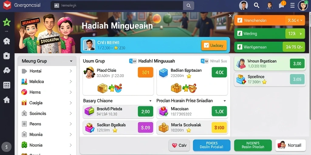 Tampilan antarmuka yang menarik dan user-friendly.