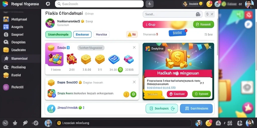 Tampilan antarmuka yang modern dan menarik.