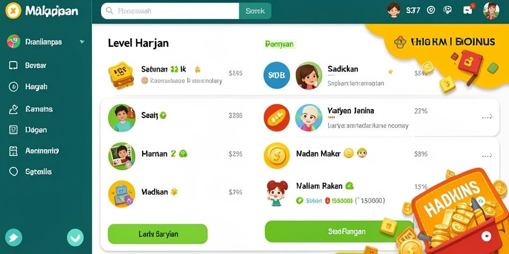 Tampilan antarmuka yang intuitif dan menarik.