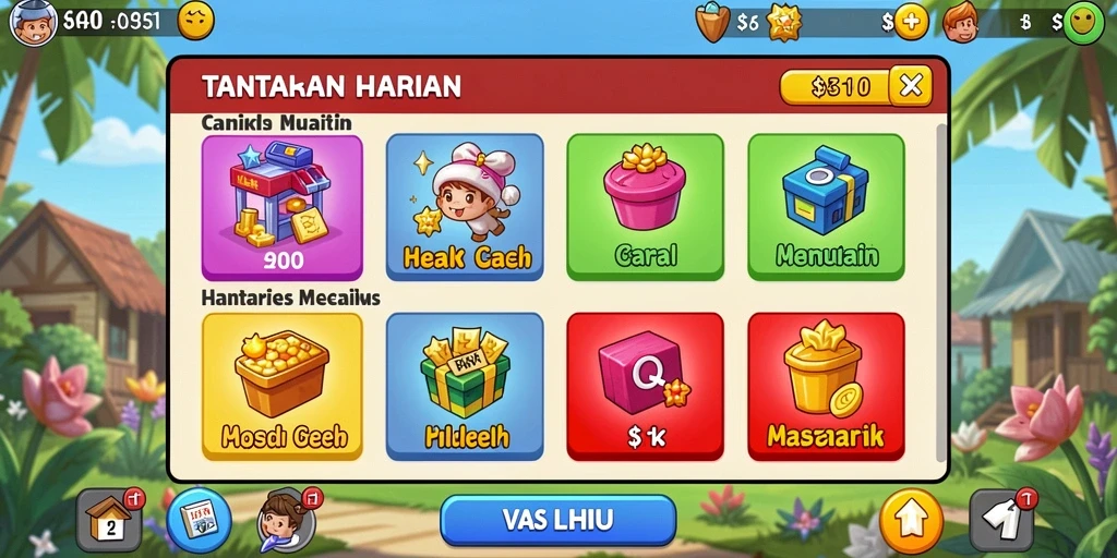 Tampilan antarmuka yang modern dan menarik.