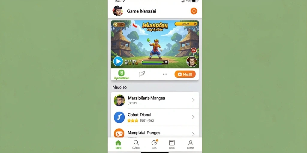 Tampilan utama aplikasi DORA77 yang menarik dan interaktif.