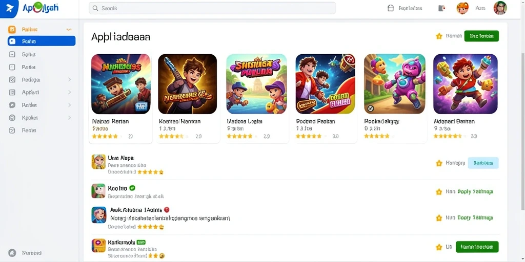 Tampilan utama yang menawan dengan navigasi mudah.