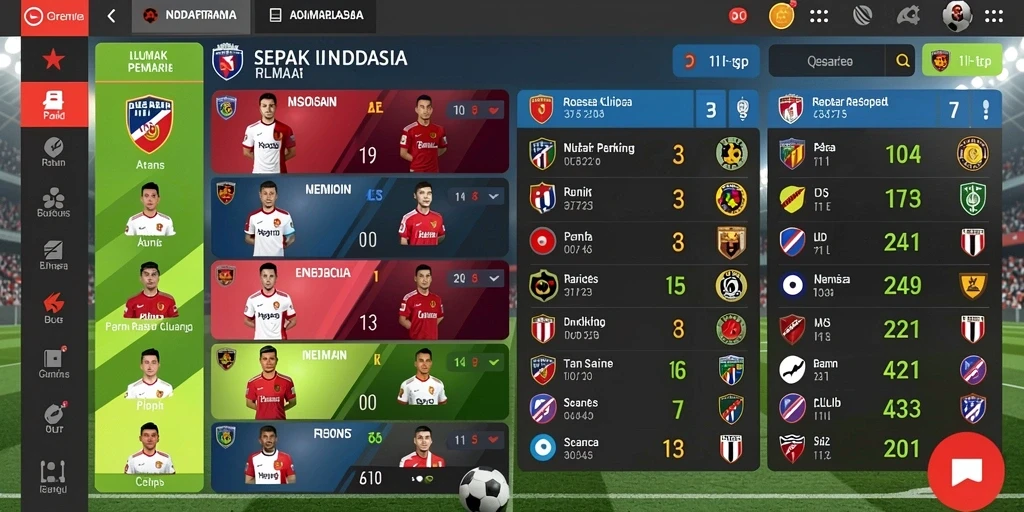 Screenshot menunjukkan tampilan meja permainan yang menarik.